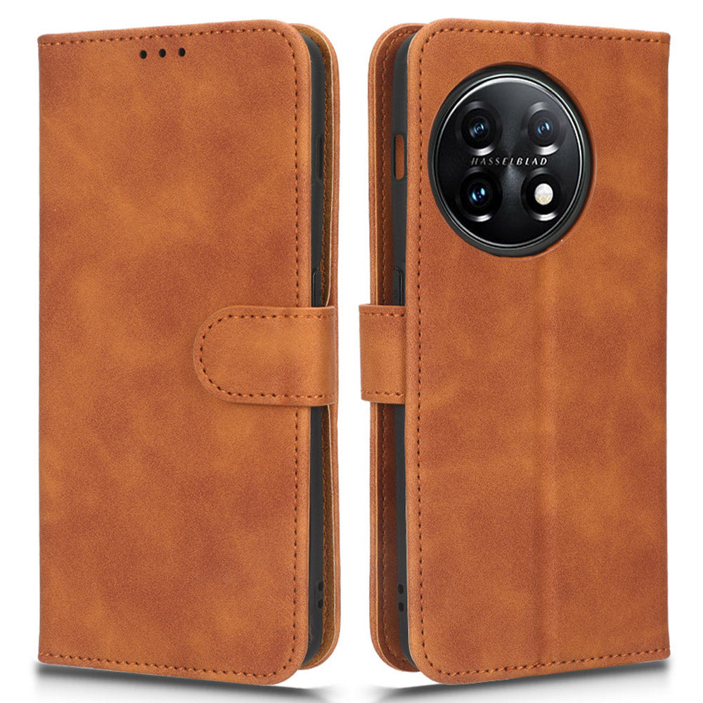 For OnePlus 11 5G Skin-touch Feeling Phone Leather Case Wallet Stand Cell Phone Cover For OnePlus 11 5G Skin-touch Feeling Phone Leather Case Wallet Stand Cell Phone Cover